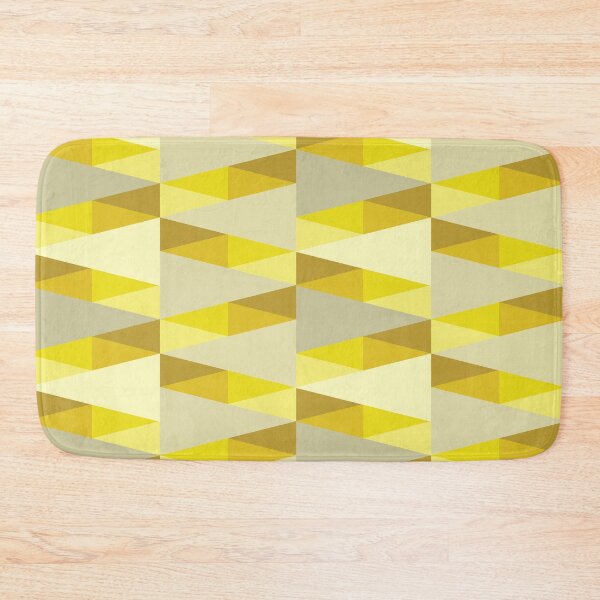 Item preview, Horizontal Triangles Pattern – Yellow designed and sold by RoguePatterns.