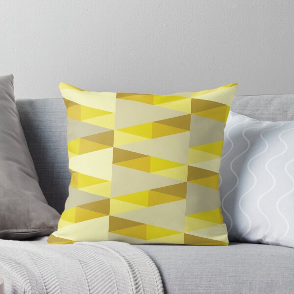 Item preview, Horizontal Triangles Pattern – Yellow designed and sold by RoguePatterns.