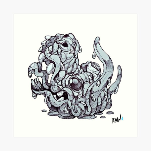 A Monster Boss Head Art Print
