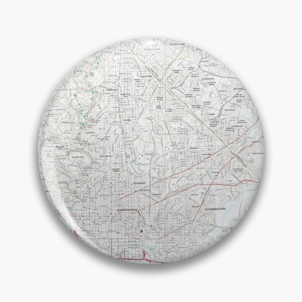 Item preview, Washington, DC Topographical Map Clean designed and sold by PGHPhotoCo.