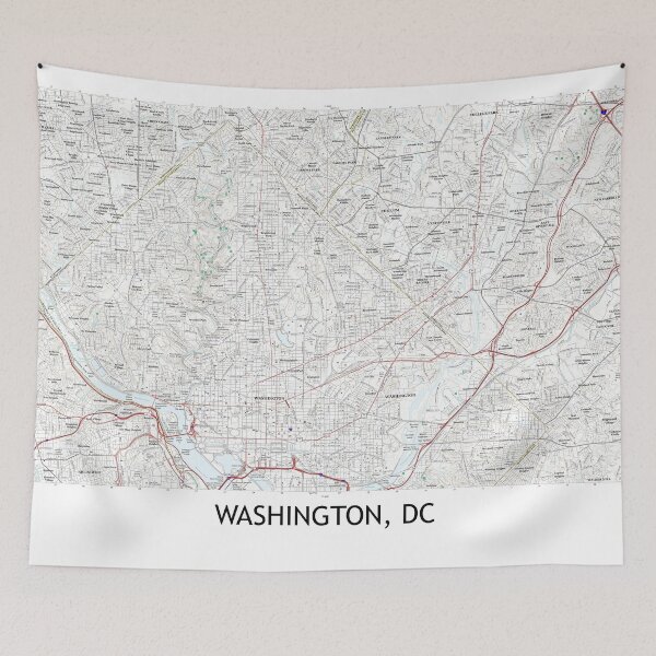 Item preview, Washington, DC Topographical Map Clean designed and sold by PGHPhotoCo.