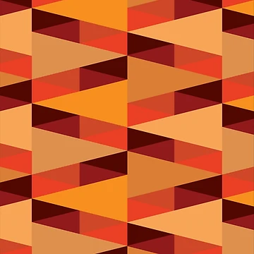 Artwork thumbnail, Horizontal Triangles Pattern – Orange by RoguePatterns