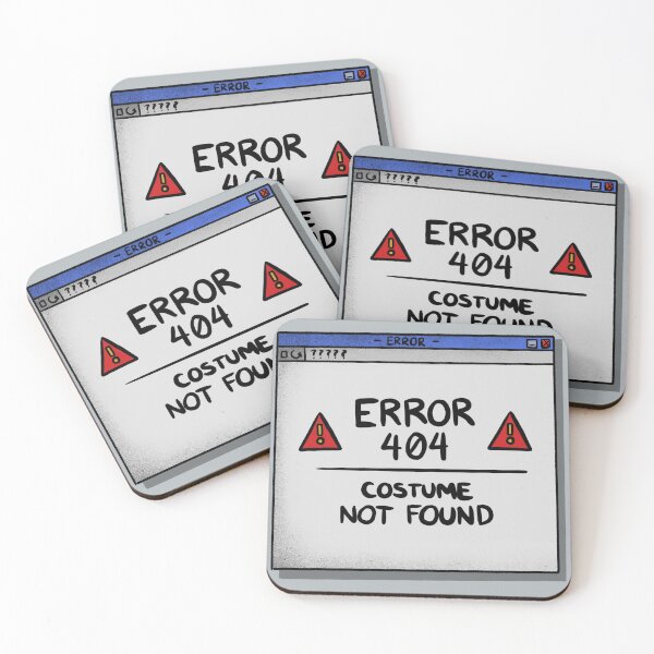 Item preview, Error 404 Costume Not Found Funny Halloween Design designed and sold by up4tee.