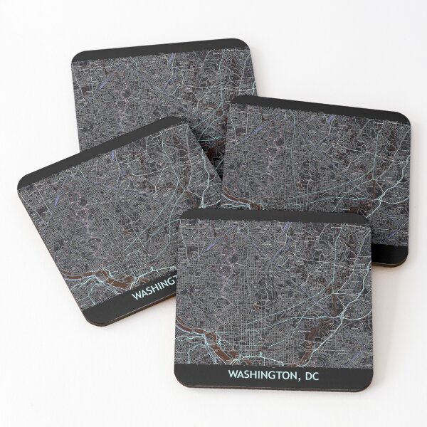Item preview, Washington, DC Topographical Map Dark designed and sold by PGHPhotoCo.