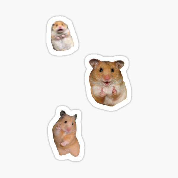 Hamster Meme Sticker Pack Sticker