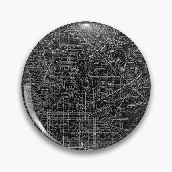 Item preview, Washington, DC Topographical Map Black designed and sold by PGHPhotoCo.