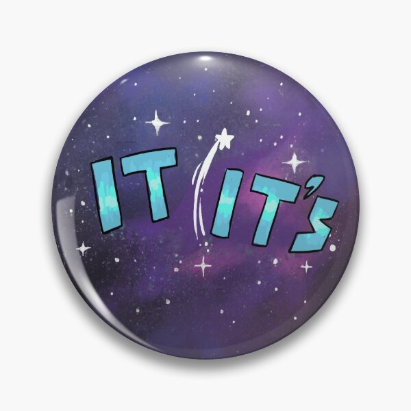 Pronoun Pins | Space | It/Its (Blue) Pin