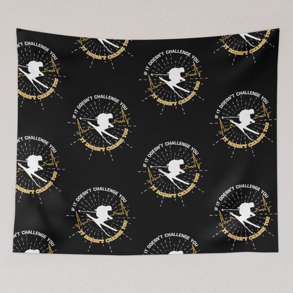 Item preview, skiing love - ski heartbeat designed and sold by pirminio.