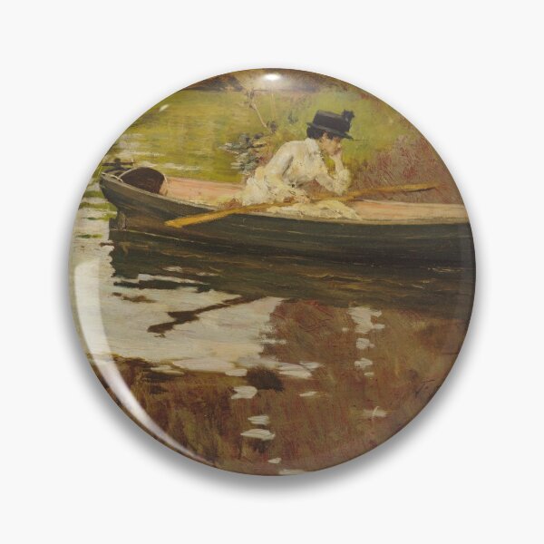 Item preview, William Merritt Chase - Mrs. Chase in Prospect Park designed and sold by artichokes.