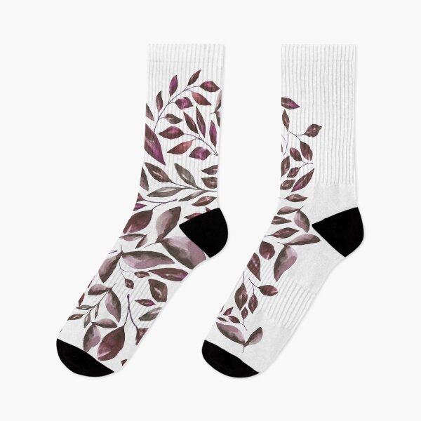 Item preview, Red watercolor leaves pattern designed and sold by EGIT.