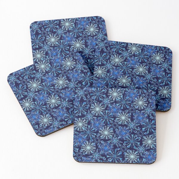 Item preview, Blue snowflakes pattern #1 designed and sold by NatureArtUK.
