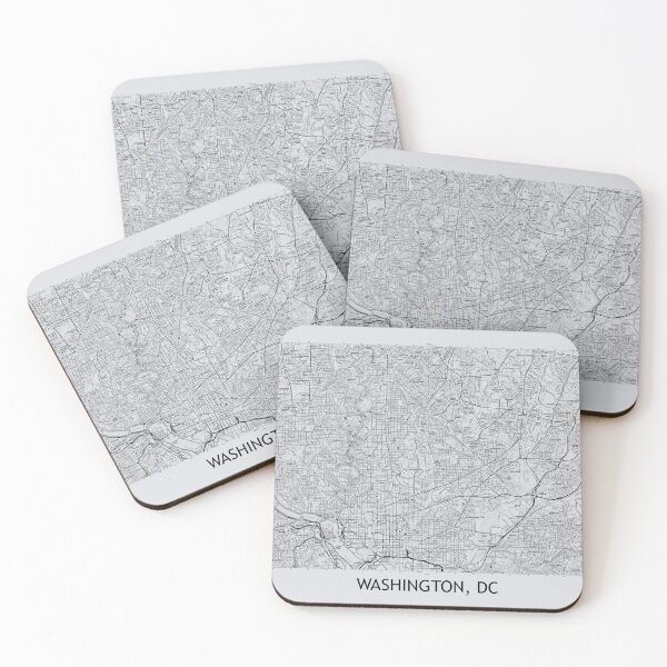 Item preview, Washington, DC Topographical Map Grey designed and sold by PGHPhotoCo.