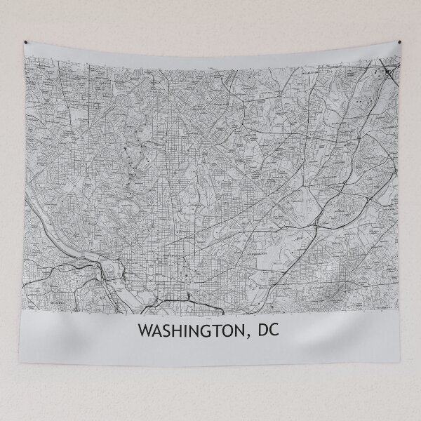 Item preview, Washington, DC Topographical Map Grey designed and sold by PGHPhotoCo.
