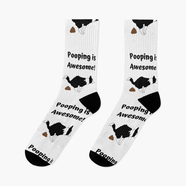 Item preview, Dash the Border Collie says "Pooping is Awesome!" designed and sold by swhmedia.
