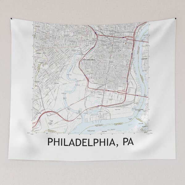 Item preview, Philadelphia, PA Topographical Map Clean designed and sold by PGHPhotoCo.