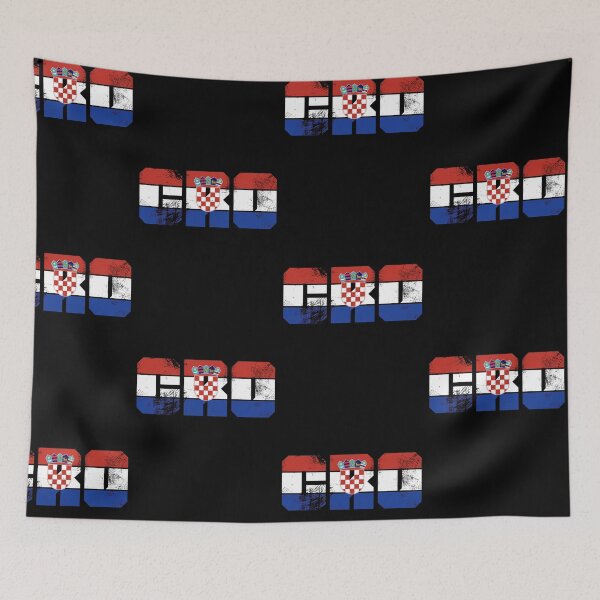 Item preview, croatia serbia retro flag  designed and sold by pirminio.