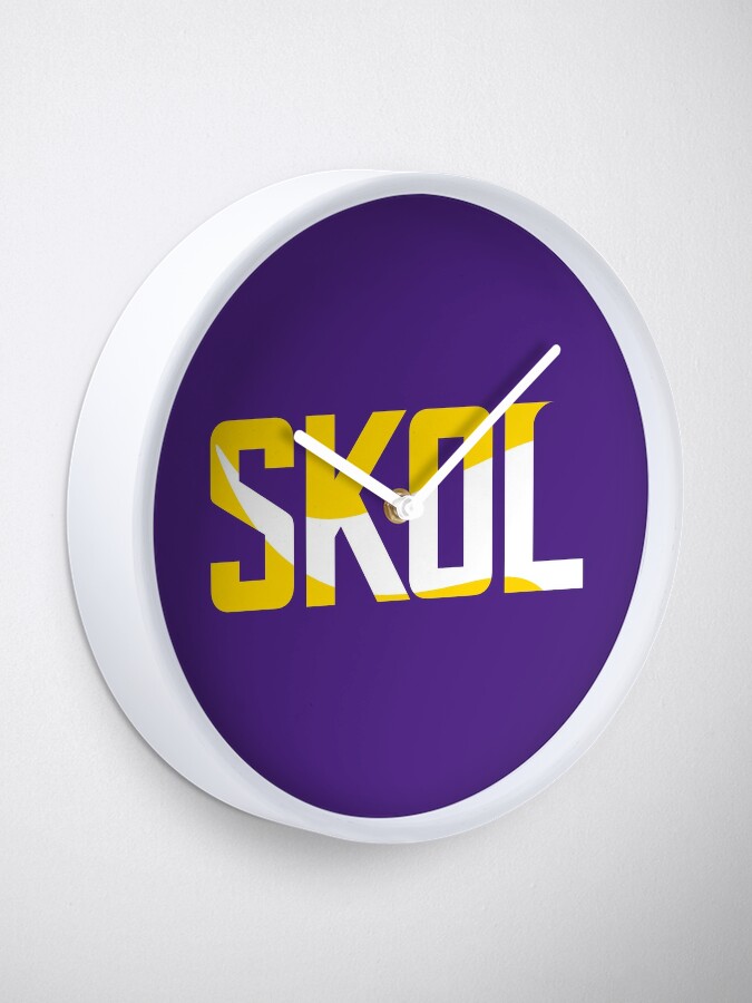 Minnesota Vikings Skol Text Design Art Print for Sale by originalnickb