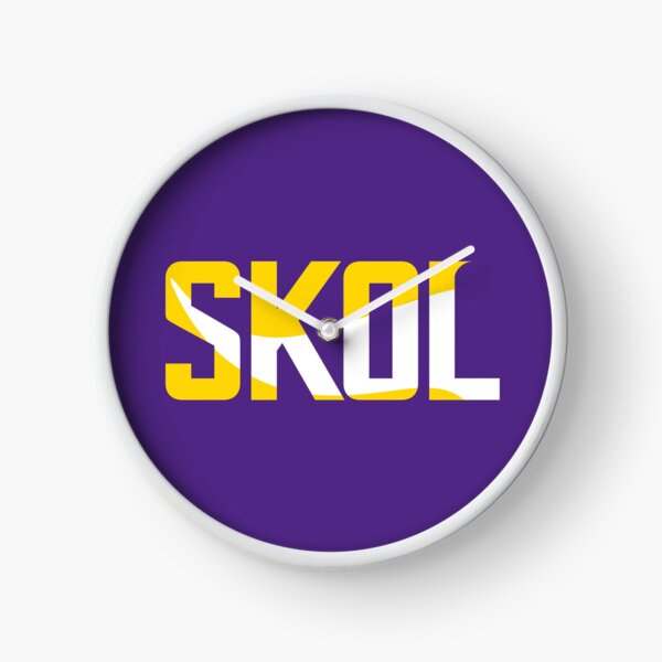 SKOL! Minnesota Vikings Chant Clock for Sale by Kristen Bedard