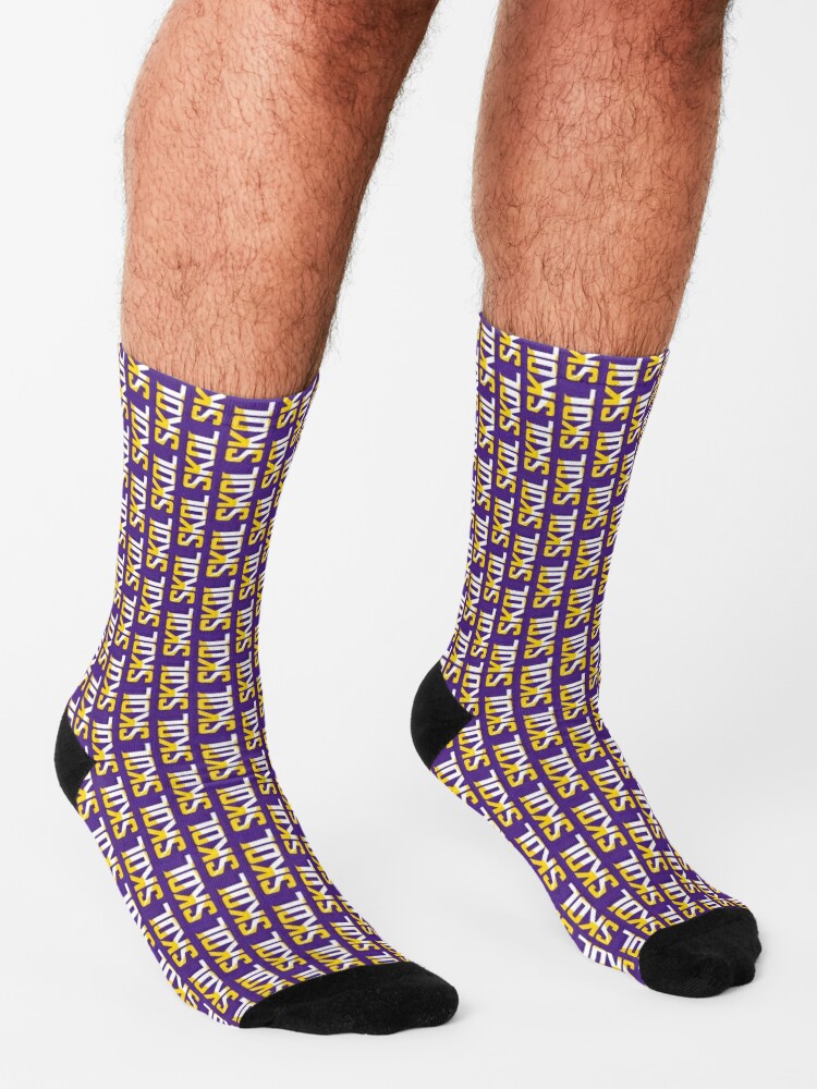 Minnesota Vikings Skol Text Design' Socks for Sale by originalnickb