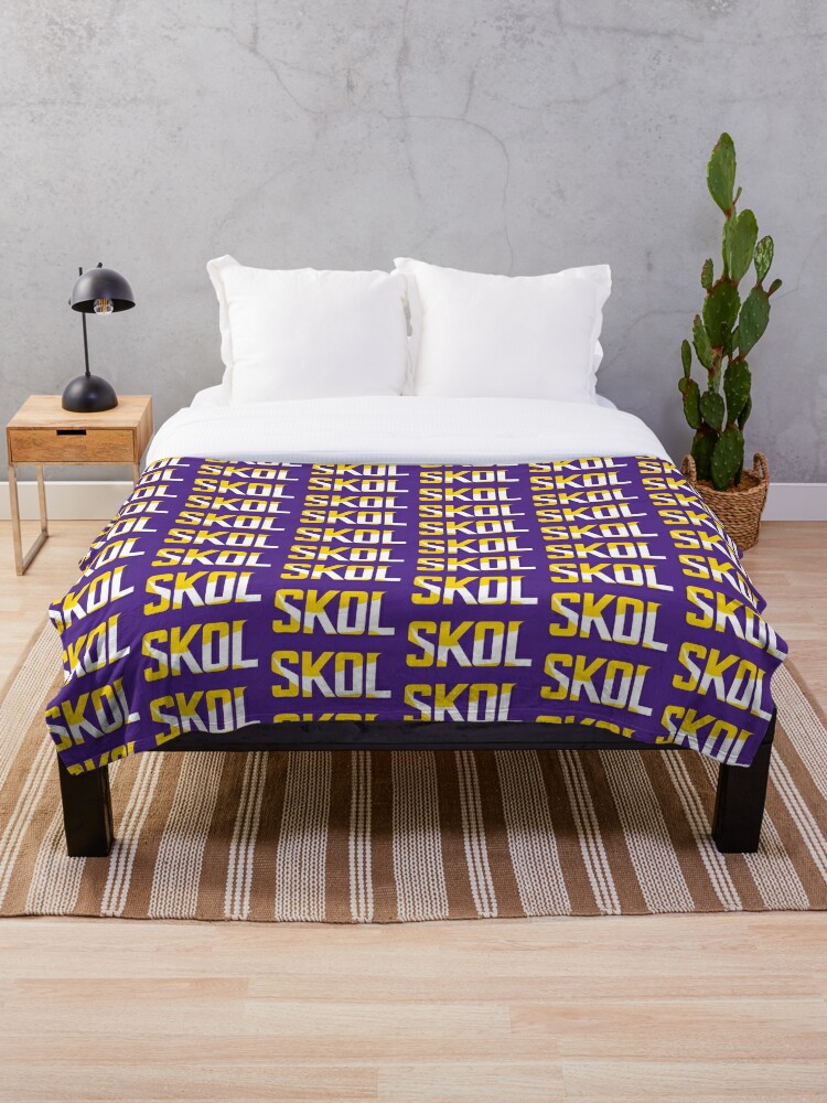 Minnesota vikings throw blanket hot sale