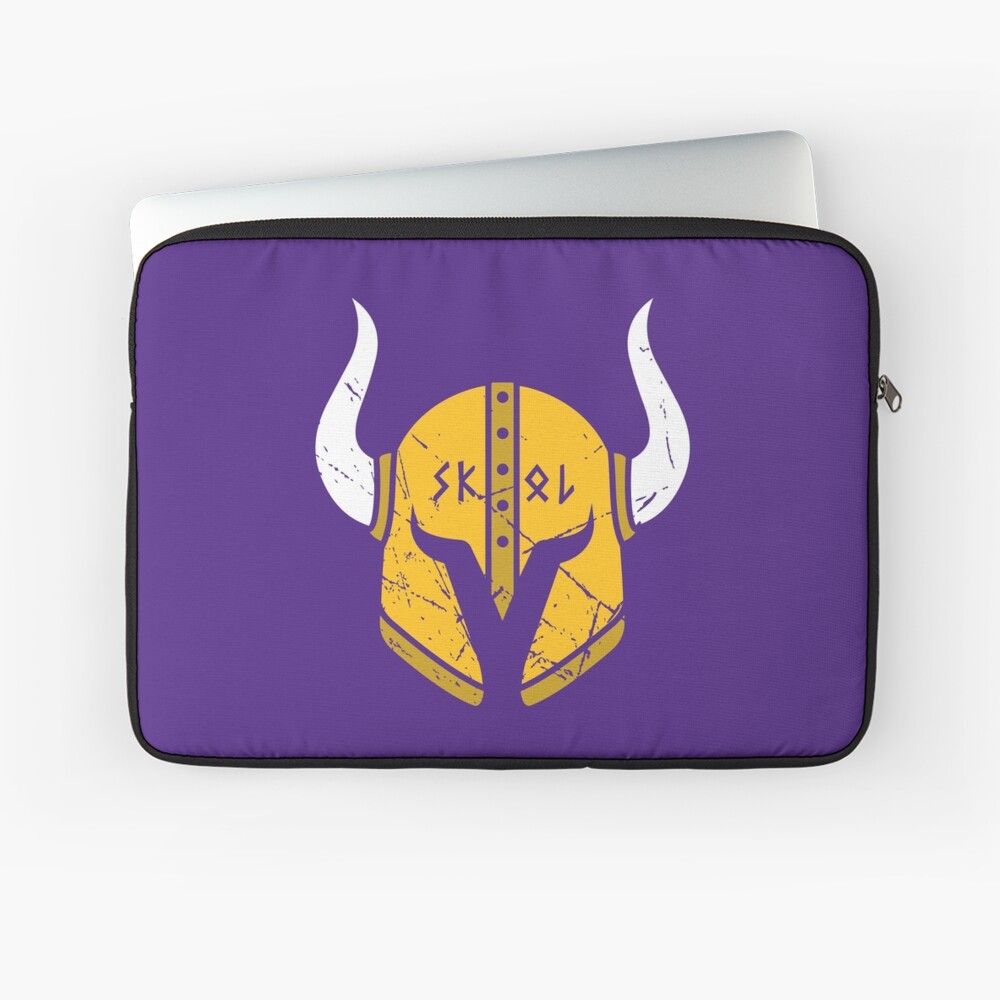 Minnesota Vikings Skol Helmet' Laptop Sleeve for Sale by