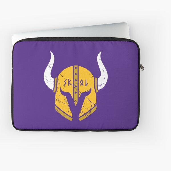 Minnesota Vikings Skol Helmet Laptop Sleeve for Sale by