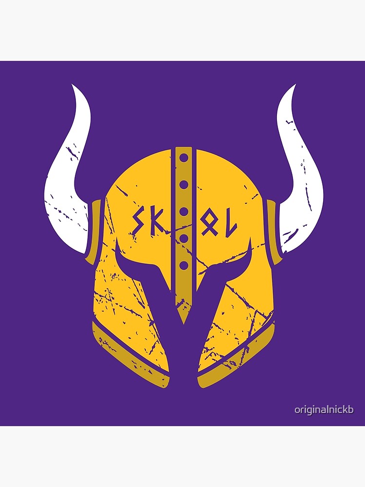 Minnesota Vikings Horn Inspired Full Size Football Helmet Decals