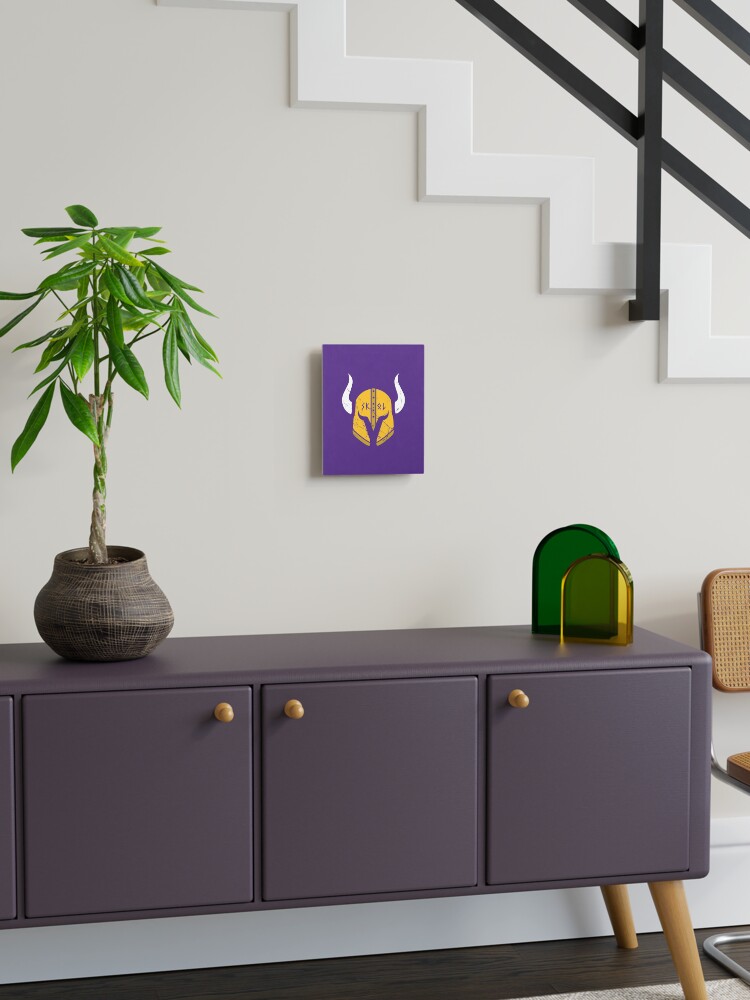 Minnesota Vikings Skol Helmet Art Print for Sale by originalnickb