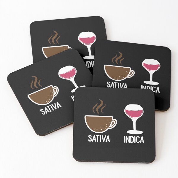 Artikelvorschau, Lustiger Kaffee Wein Sativa Indica entworfen und verkauft von TheMattDesigns.