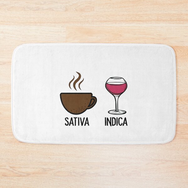 Artikelvorschau, Lustiger Kaffee Wein Sativa Indica entworfen und verkauft von TheMattDesigns.