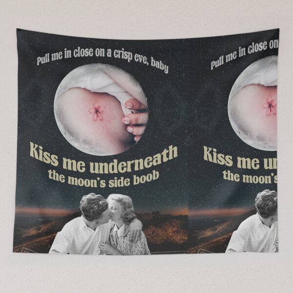 Item preview, Kiss me underneath the moon & # 39; s side designed and sold by arcticdom.