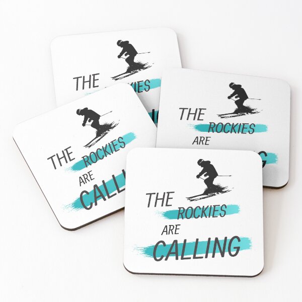 Item preview, The Rockies Are Calling- Skiing  designed and sold by Adventure Alberta.
