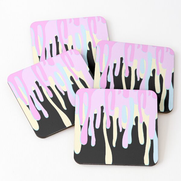 Item preview, Pastel Drips Colorful Goth Emo Alternative Wearable Art Wax Melt designed and sold by RKSDesigns.