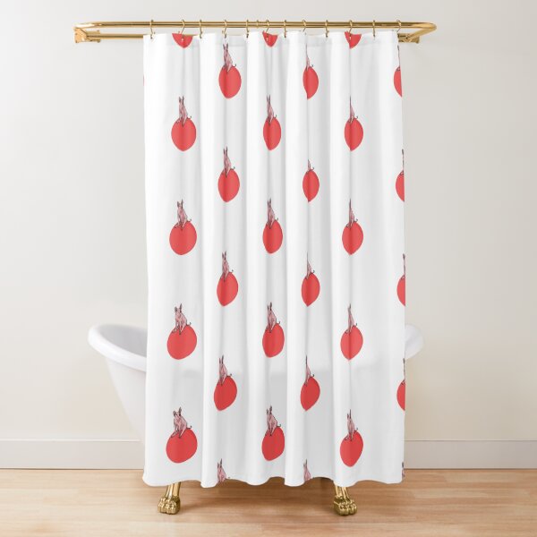 Kjhds Cortinas de Ducha de Animales de Dibujos Animados Cerdo ba/ñarse Decoraci/ón de ba/ño Linda Poli/éster Impermeable Conjunto de Cortinas de Tela de ba/ño para el hogar 90x180cm-35x70 Pulgadas 4784ZW