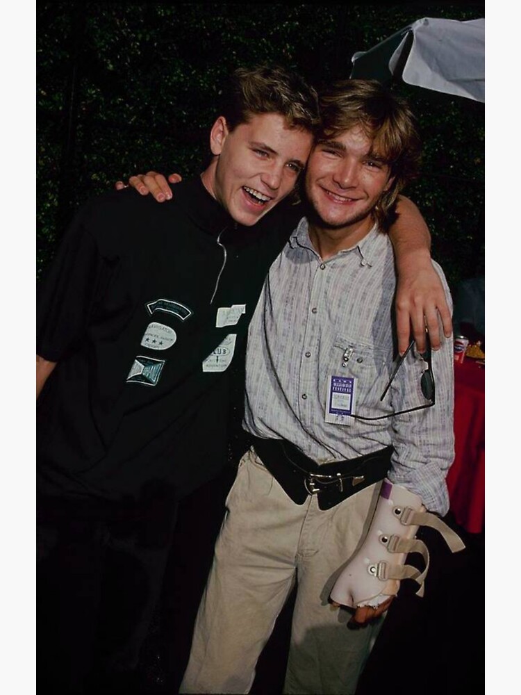 "Corey Haim and Corey Feldman" Sticker for Sale by savannahbailey