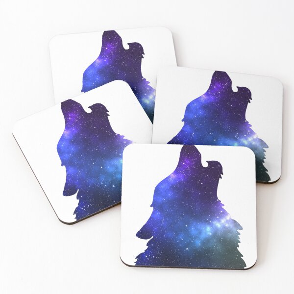 Item preview, Galaxy wolf howl designed and sold by wolves-soul28.