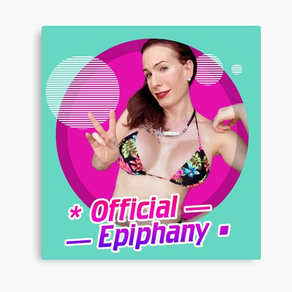 Cover Girl Ms Julia, Official Epiphany (transparent) Canvas Print