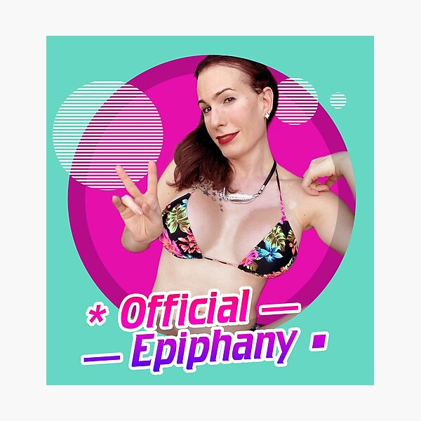 Cover Girl Ms Julia, Official Epiphany (transparent) Photographic Print