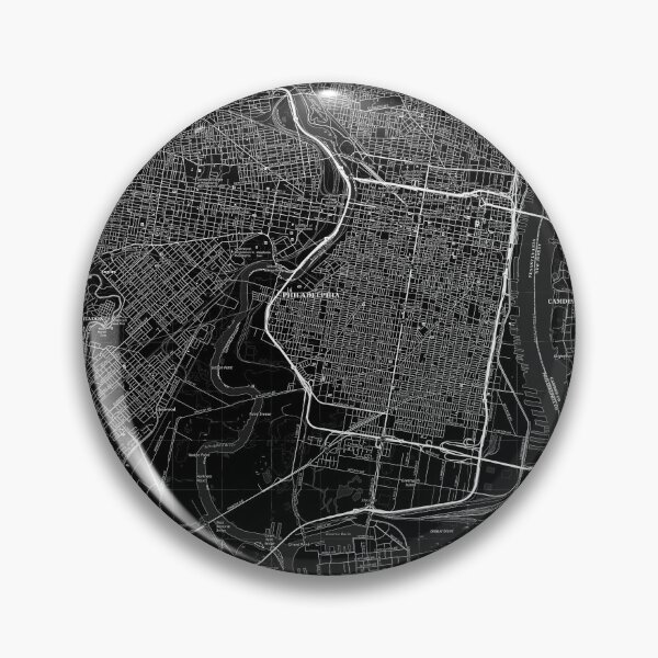 Item preview, Philadelphia, PA Topographical Map Black designed and sold by PGHPhotoCo.