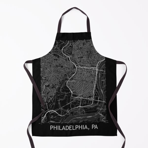 Item preview, Philadelphia, PA Topographical Map Black designed and sold by PGHPhotoCo.