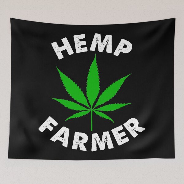 Item preview, Hemp farmer green leaf designed and sold by ReignGFX.