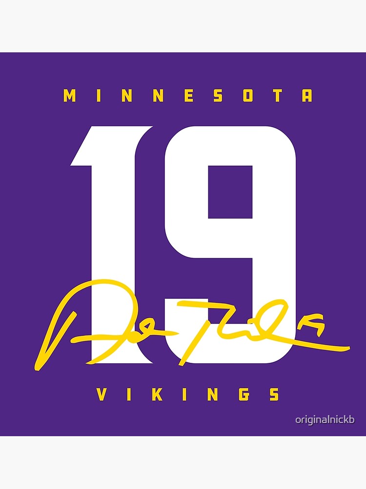 Adam Thielen Minnesota Vikings Signed Canvas