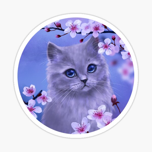 Spring kitten Sticker