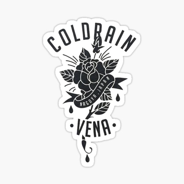 Coldrain Logo White Sticker By Sugarstarlight Redbubble