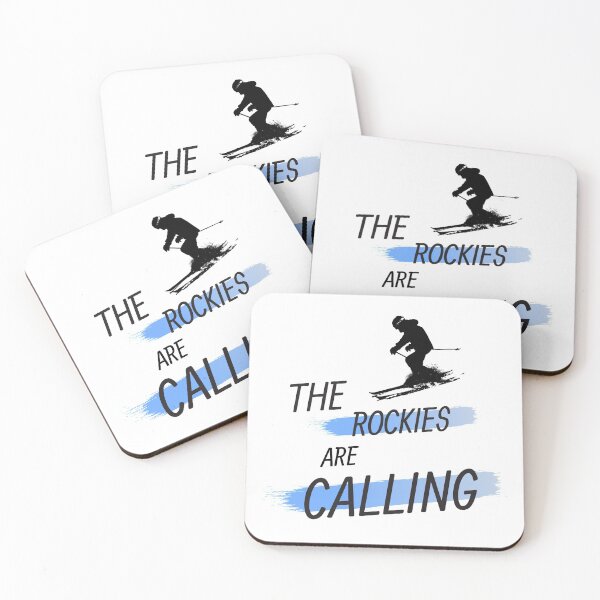 Item preview, The Rockies Are Calling- Skiing  designed and sold by Adventure Alberta.