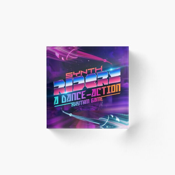 Synth Riders: A Dance-Action Rhythm Game Acrylic Block