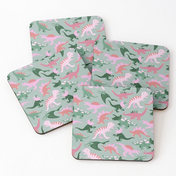 Item preview, Happy Dinosaurs Coral and Kelly designed and sold by Meredith Ann.