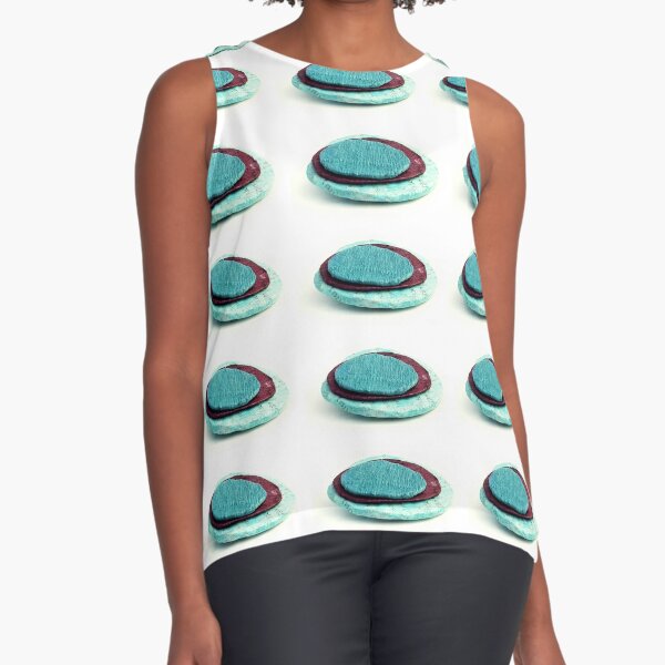 STONES AND WORDS - thin and thick, painted and stacked -   Sleeveless Top
