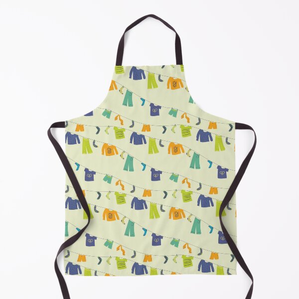 Item preview, strings of drying clothes pattern designed and sold by rysunki-malunki.