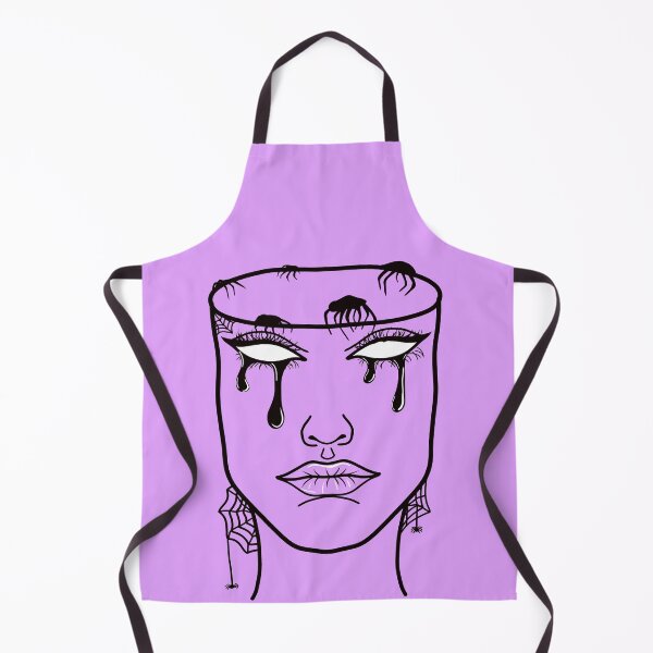 Item preview, Mindless: Original Line Art Drawing-Pastel Purple Background designed and sold by Arthemeral.